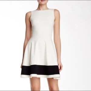 🌸Love Ady Colorblock Hem Fit & Flare Dress